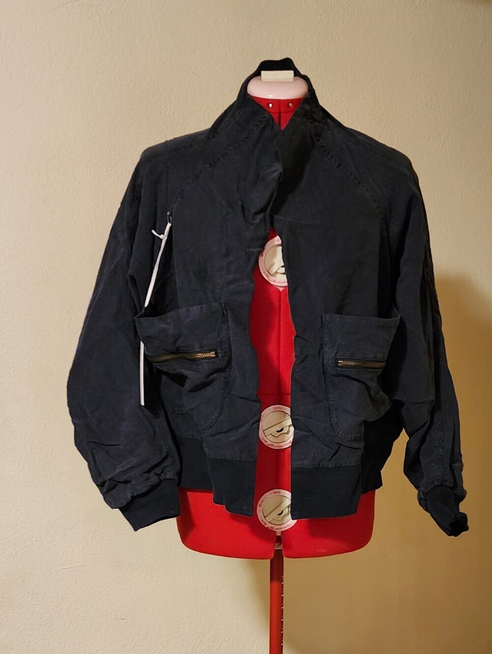 🔥NWT Young Fabulous & Broke Fara Convertible Upside Down Bomber Jacket - Size L - Picture 4 of 7